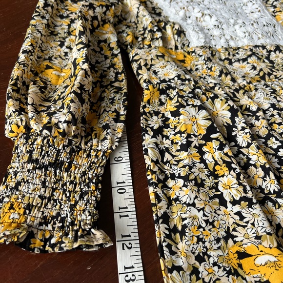 ELLISON High-Neck Ruffled Smock Mini Dress | S - Picture 8 of 11